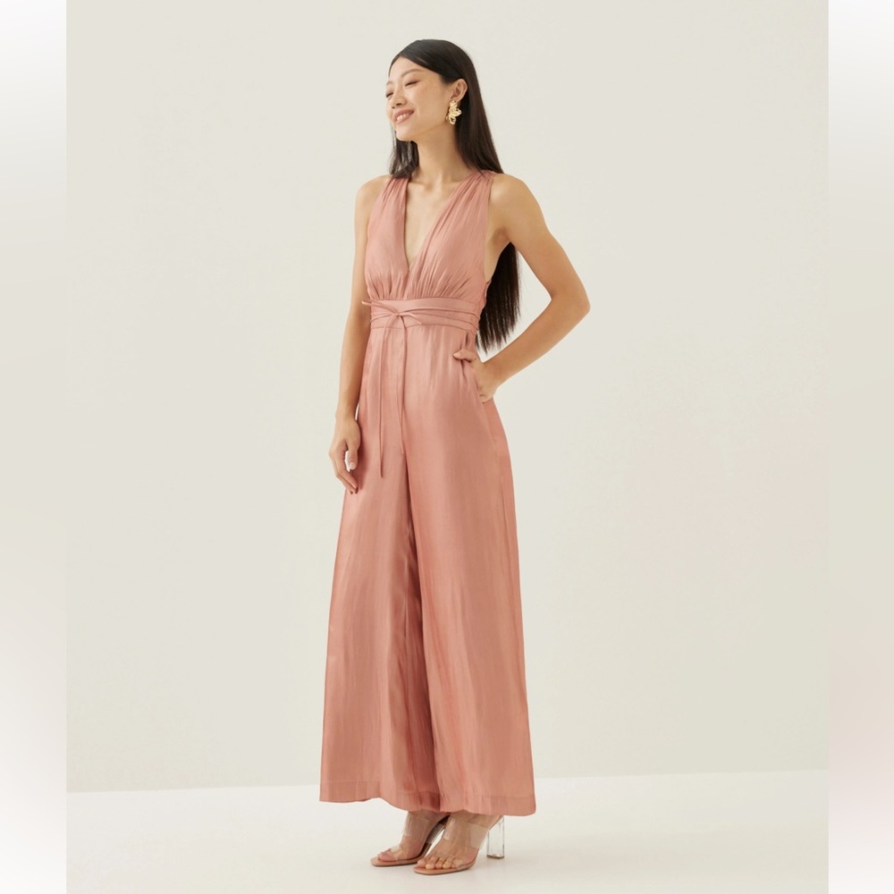 Love Bonito NWT iridescent pink jumpsuit XS